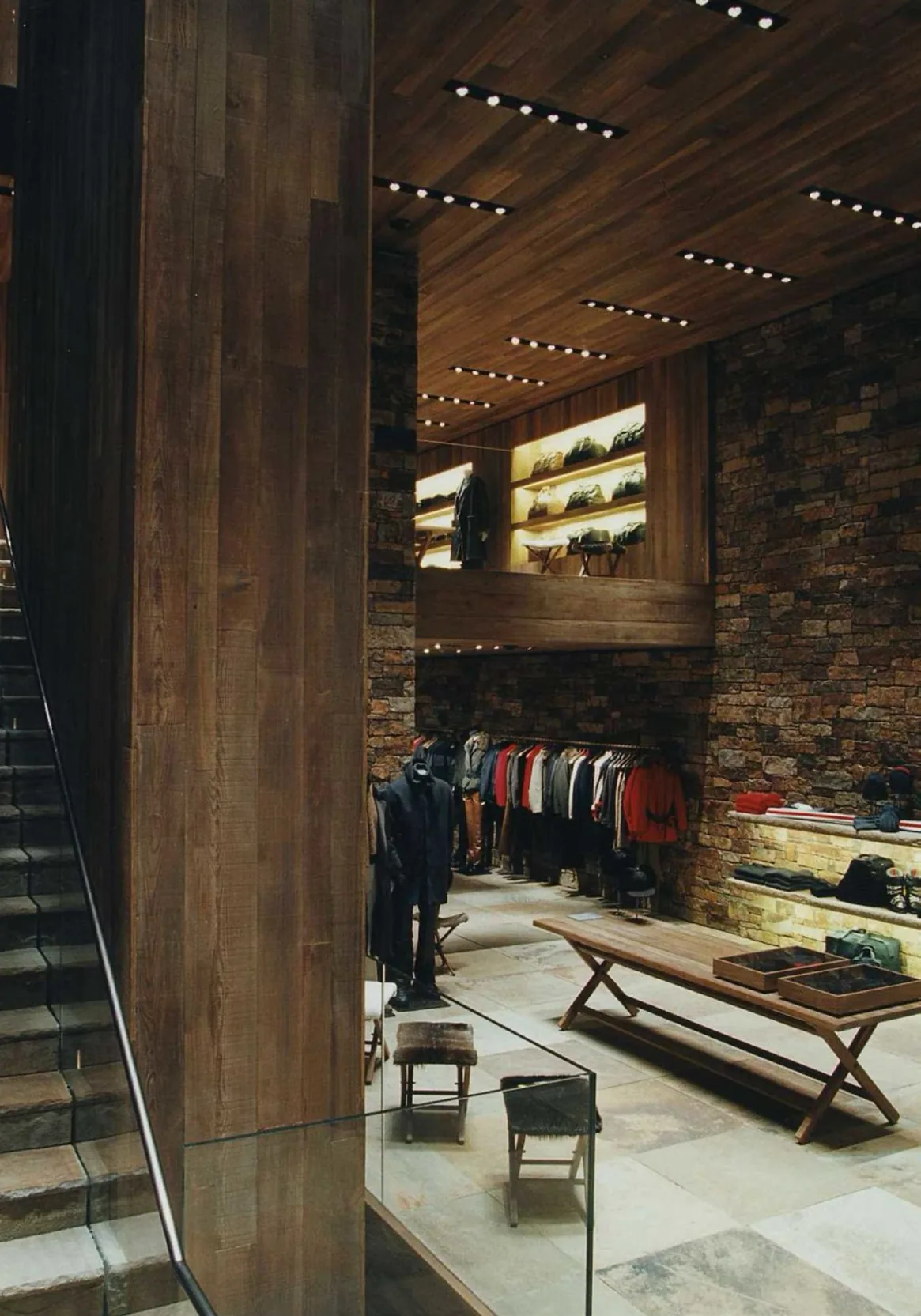 Timber clad alcove joinery