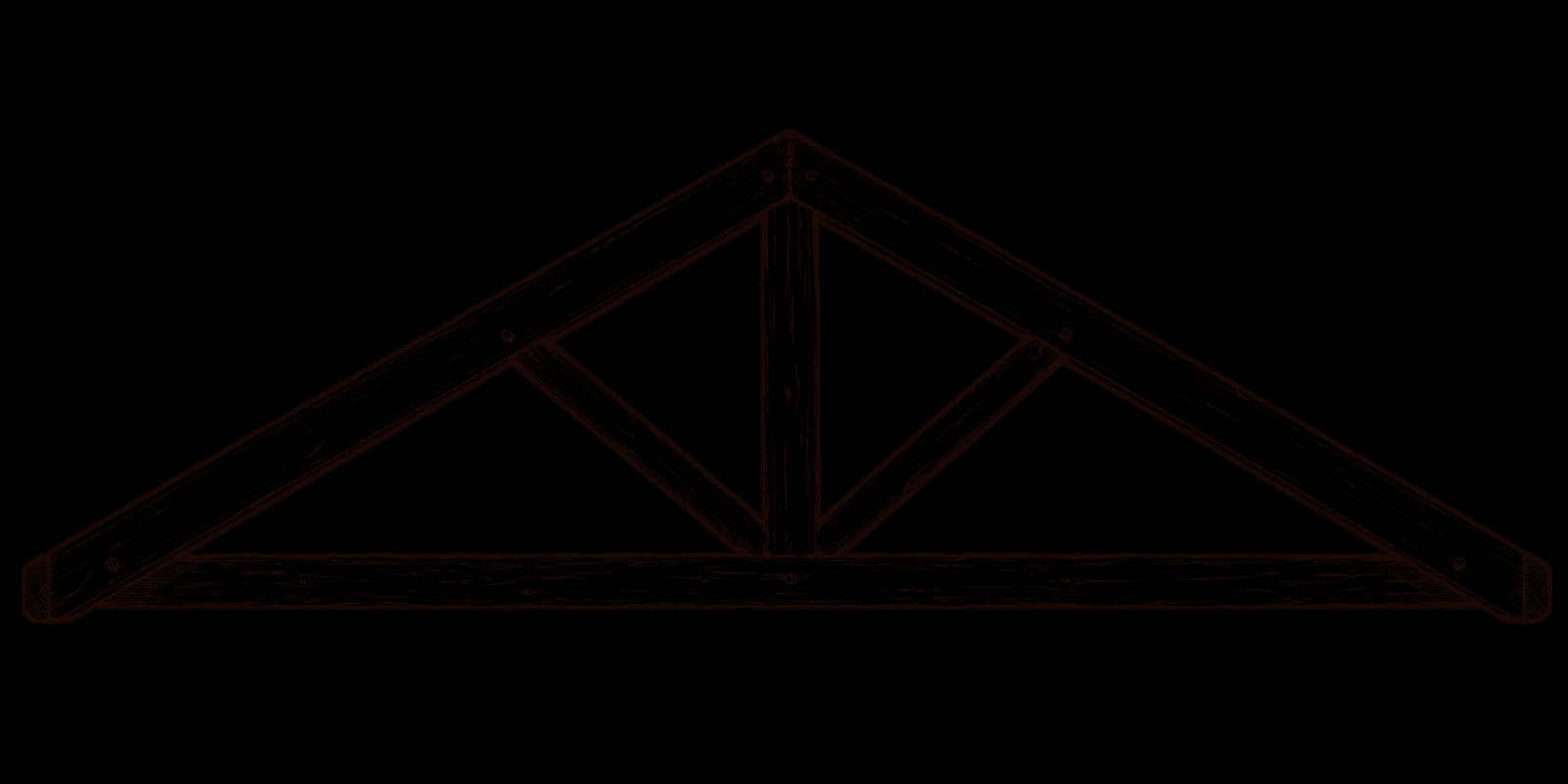 King Post truss configuration