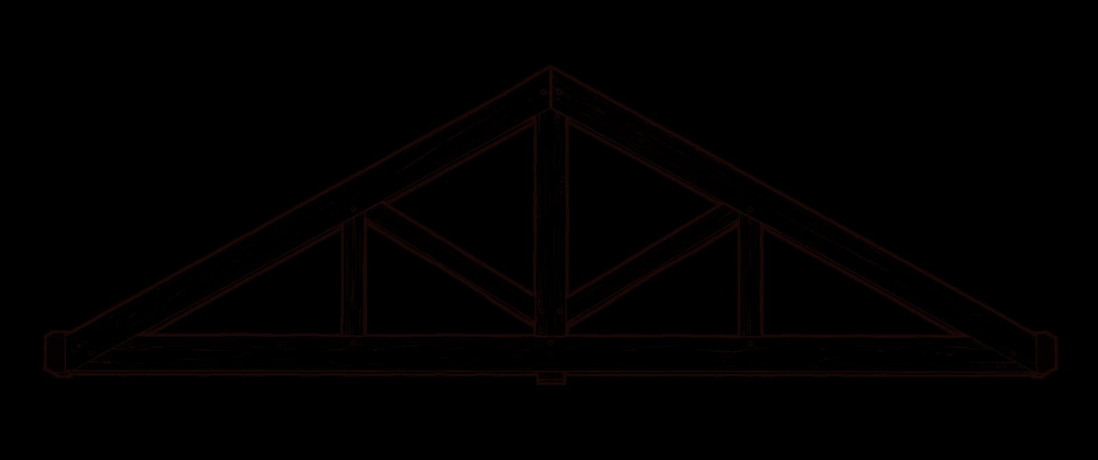 King Post with Struts truss configuration